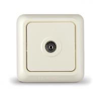 Розетка ТВ тупик Олимп сл/кость 