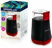 Кофемолка Ergolux ELX-CG02-C43 черн/красн.130Вт