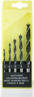 Набор сверл по дереву 5шт (3-4-5-6-8мм) 36104