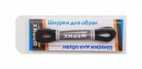 Шнурки 75см круглые тонкие с пропиткой Черные
