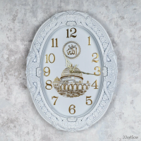 Часы настен. Мусульманские 45*33 белые 2582MW