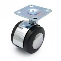 Опора колесная с мет.вставкой 50мм хром