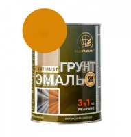 Грунт-эмаль "3/1" (оранжевый) 0,9кг "Радуга" 