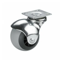 Опора шаровая на площ. d=50мм резина серая