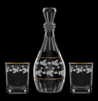 Набор подарочный 3пр. Виноградная Лоза графин+2стакана з1331г34/вл
