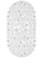 Коврик противоскол. в ванную "Цветы" 66х35 см