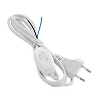 Шнур д/бра с выкл. и вилкой 1,7м белый
