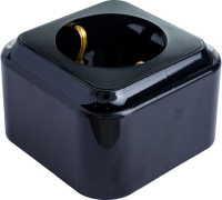 Розетка пралеска BYLECTRICA 1ОП с/з черн.РА 16-254