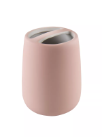 Стакан д/зубных щеток Розовый Soft керамика