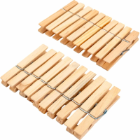 Прищепки деревянные усиленные  20шт