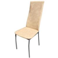 Стул Пекин беж на серых хром ножках 