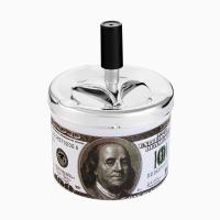 Пепельница бездымная "Доллар"9*12см 283196