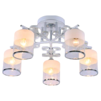 Люстра DА5609/5 WH+CR бел/хром