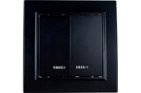 Выключатель Эрна 2СП PSW10-9002-03 черн.инд.