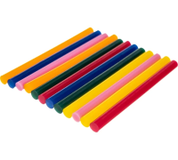 Клеевые стержни Rexant 12шт 7,4мм/100мм цветные