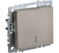 Выключатель 1СП 10А мех.шампань с инд. BR-V10-1-10-K37 Brite