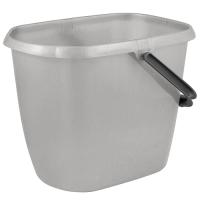 Ведро д/уборки 13л прямоугольное (серый) "Etha" 121527