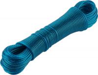 Шнур ЗУБР "Мастер" бельевой,стальная сердцевина, в пласт.оплётке,20м