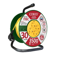 Удлинитель-катушка Союз 3500Вт евро 4*30м