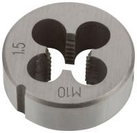 Плашка метрическая легированная сталь 10*1,5мм 70828