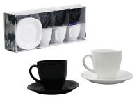 Набор чайный 12пр Карин черн.бел.