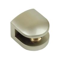 Полкодержатель Оскар д/стекла 201 под саморез мат.никель