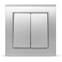 Выключатель 2СП сереб. Бриллиант 7949650