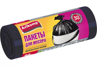 Мешки д/мусора 30л/30шт черные "Avikomp"