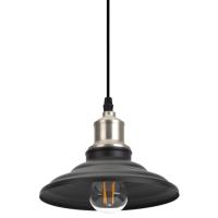 Подвес PL4 Эра BK/BN Е27 шагрень/темн никель