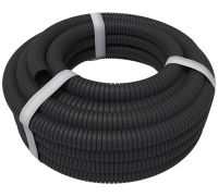 Труба гофр.16мм ПНД черная с зондом 10м
