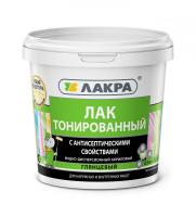 Лак в/д тонированный 0,9кг Орегон Лакра