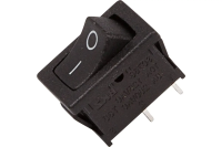 Выключатель 1кл.250V 6A ON-OFF черн.мини
