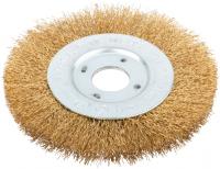 Корщетка-колесо желтая 125мм 39065