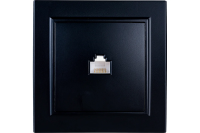 Розетка комп.Эрна PSТ00-9007-03 черн.