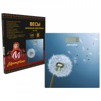 Весы напольные эл. Матрена МА-090 Одуванчик 180кг 26*26см 7836