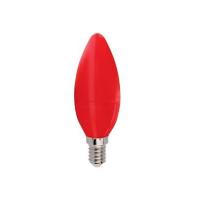 Лампа Ecola LED В35 6W E14 Красная