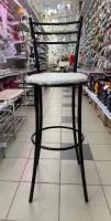 Стул Барный бел.крокодил/черн.