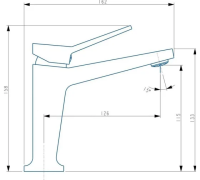 Смеситель для раковины HB10818-7 чёрный