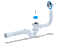 Е155 Обвязка д/ванны Ани 1 1/2"*40 с гофрой