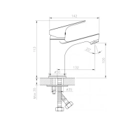Смеситель для умывальника RS29-13
