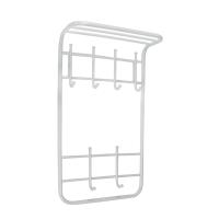 Вешалка 2х ярусная 40см белое серебро