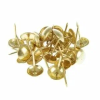 Гвозди мебельные 100шт золото