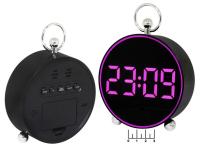 Часы-будильник RE-8025 сирень.цифры