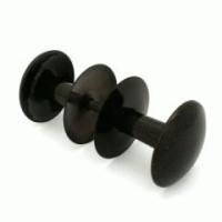 Ручка-кнопка РДК-110 метал. чёрн.-бел.