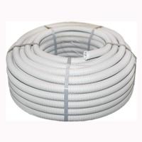 Труба гофр.20мм ПВХ (серая) с зондом 10м 