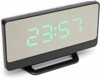 Часы-будильник эл. DS-068-2 зел.цифры