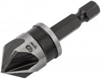 Зенкер конический 16мм, хвостовик под биту 36446