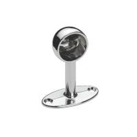 Штангодержатель для рейлинга 16мм металл закрытый круглый