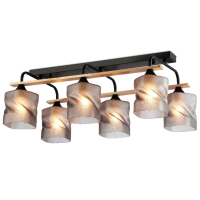 Люстра ХА1567В/6 ВК+WOOD 