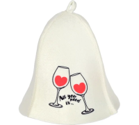 Шапка банная All you need is wine войлок